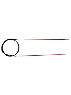 KnitPro 80cm Zing Fixed Circular Knitting Needles, Garnet