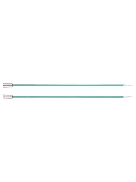 KnitPro Zing Single Pointed 30cm Knitting Needles, Emerald