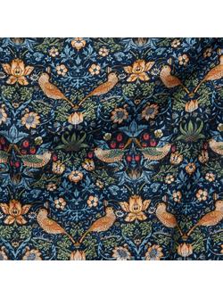 Morris & Co. Mini Strawberry Thief Print Fabric - view 2, Navy