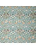 Morris & Co. Strawberry Thief Print Fabric, Aqua