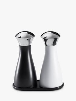 Robert Welch Signature Salt and Pepper Set, Black/White
