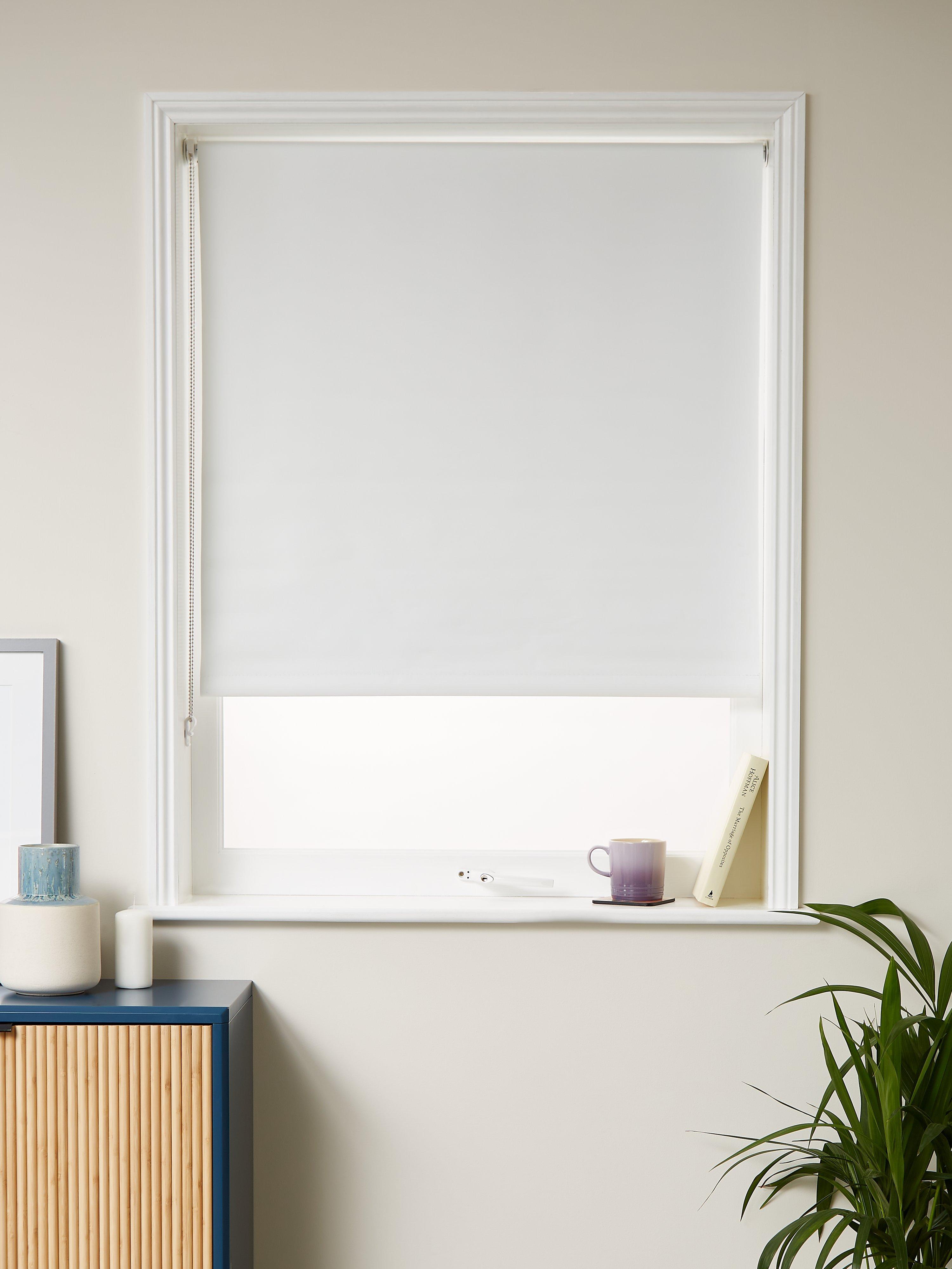 John Lewis Lima Blackout Roller Blind, White