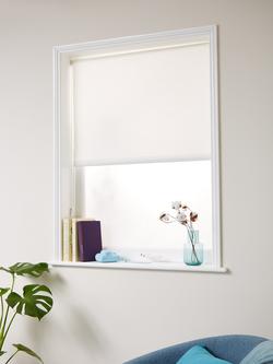 John Lewis Slub Daylight Roller Blind - view 2, White