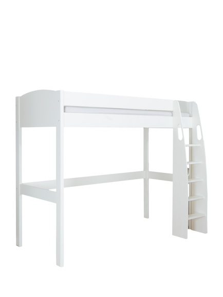 Stompa Uno S Plus High Sleeper Bed Frame - view 2, White
