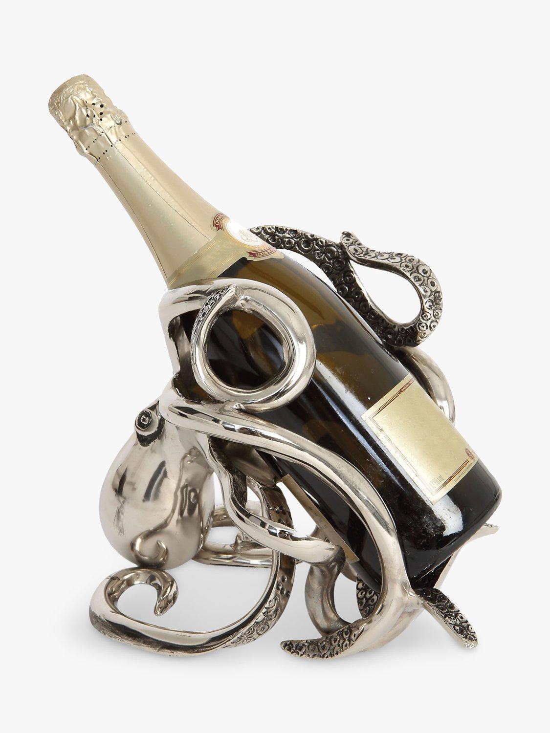 Silver octopus wine bottle holder sale