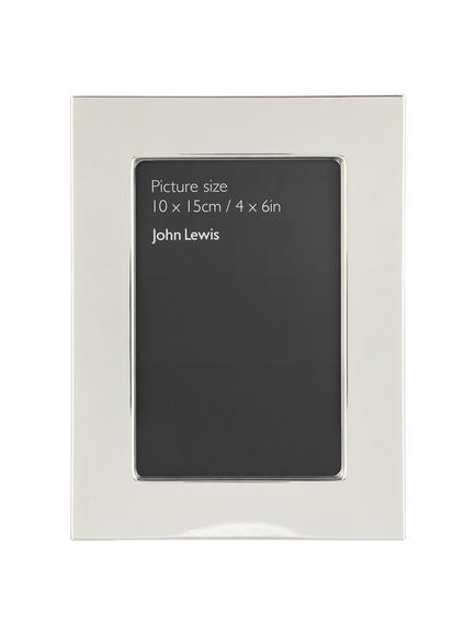 John Lewis Wide Border Photo Frame, Silver Plated, Silver Plated