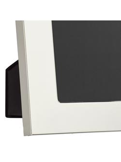 John Lewis Wide Border Photo Frame, Silver Plated - view 2, Silver Plated