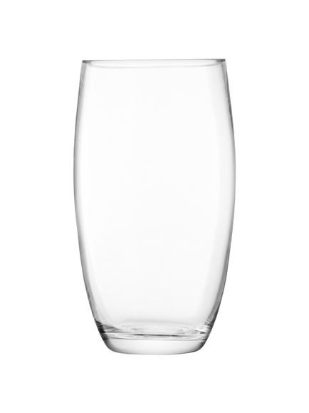 LSA International Flower Barrel Vase, H29cm, Clear, Clear