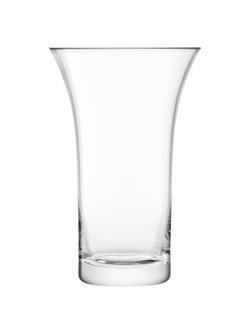 LSA International Flower Flared Vase, 26cm, Clear, Clear