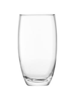 LSA International Flower Barrel Vase, H20cm, Clear, Clear