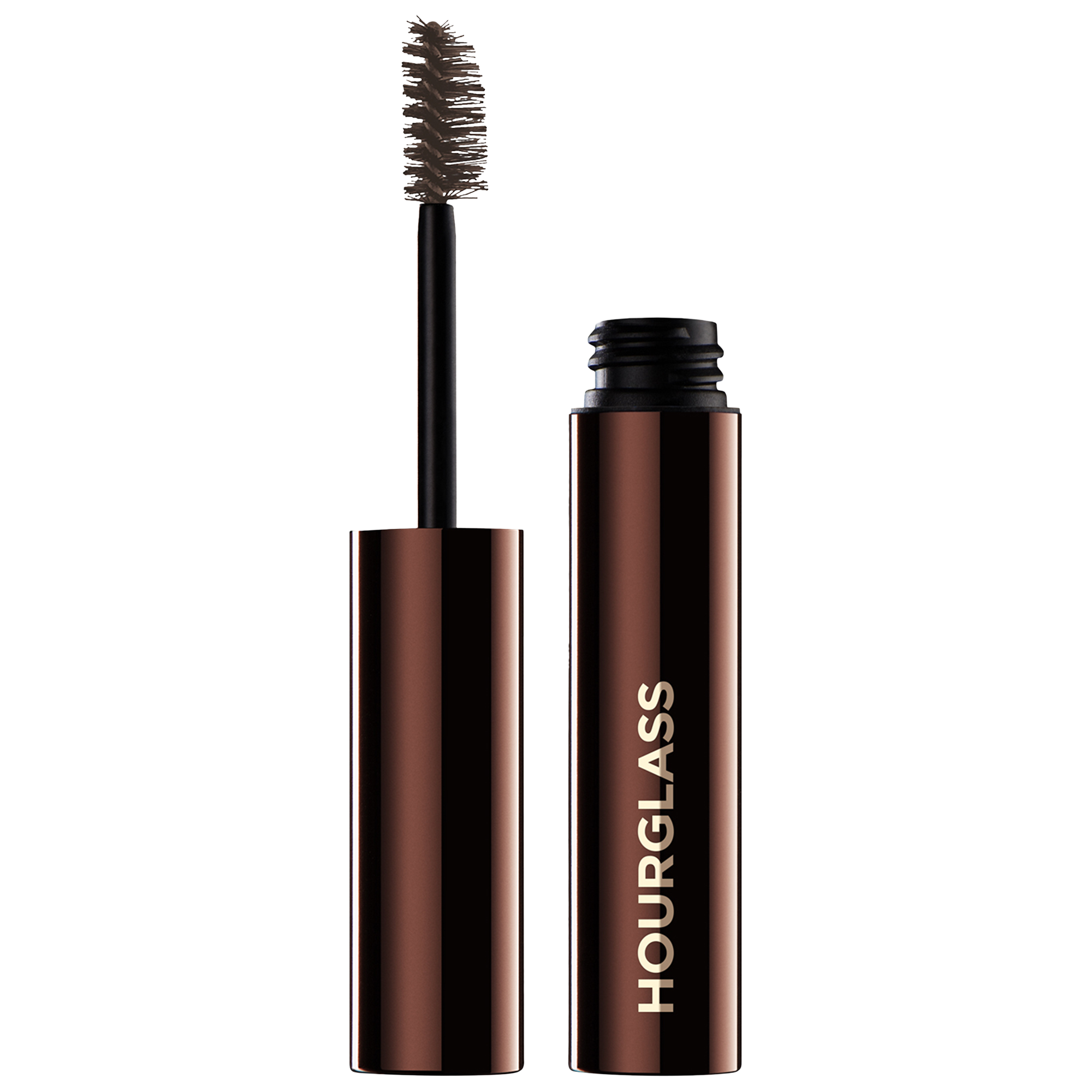 Product image 1 of 4, which shows Hourglass Arch Brow Volumising Fiber Gel, Soft Brunette