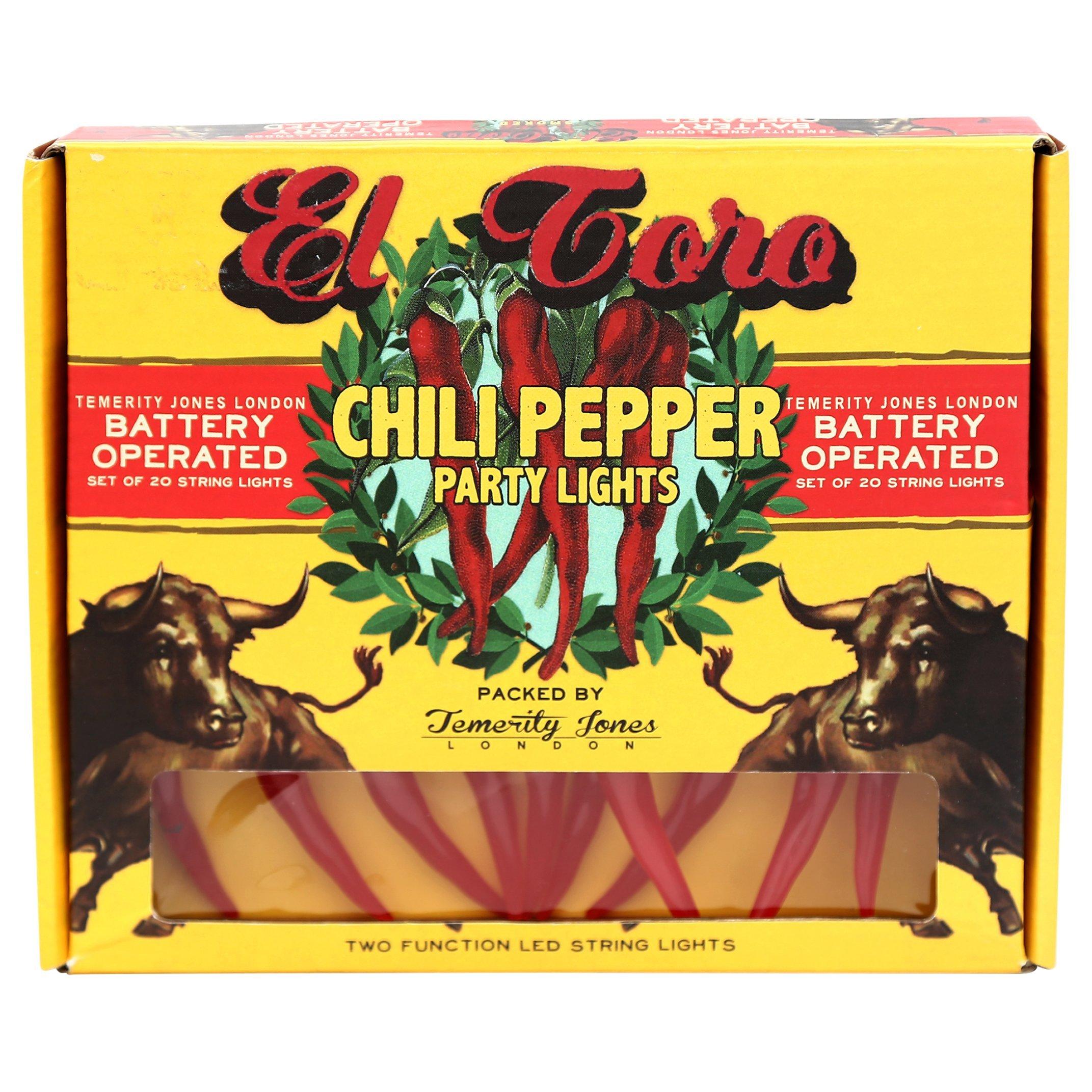 Chili Pepper Party Lights, Set of 20
