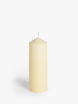 John Lewis Large Pillar Candle, Ivory