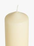 John Lewis Large Pillar Candle, Ivory
