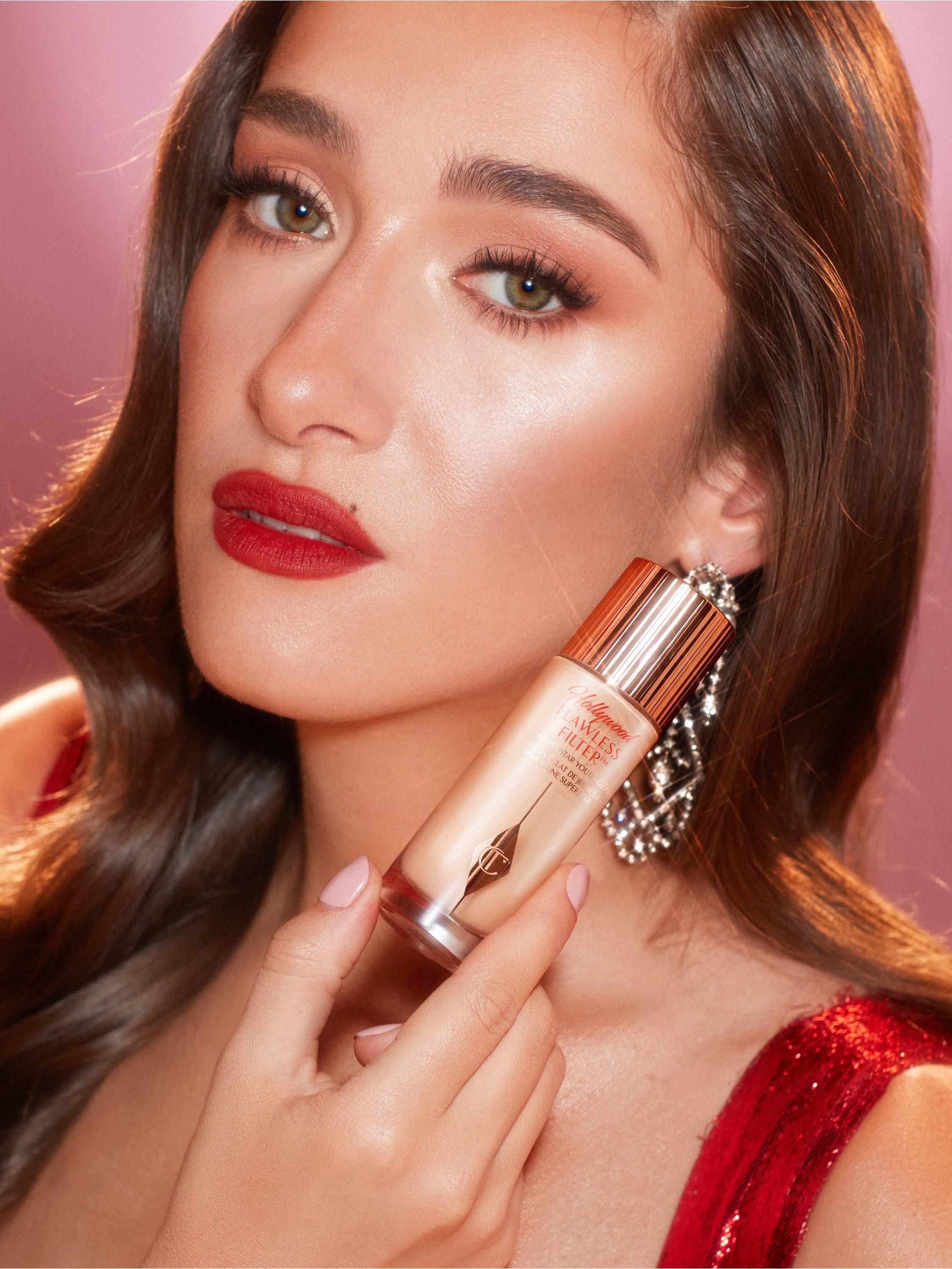 Product image 3 of 7, which shows Charlotte Tilbury Hollywood Flawless Filter, 5 Tan