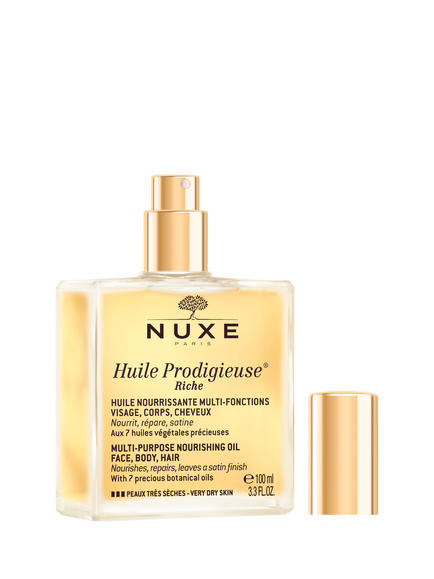 NUXE Huile Prodigieuse® Riche Multi-Purpose Nourishing Oil Spray Bottle, 100ml - view 2, 