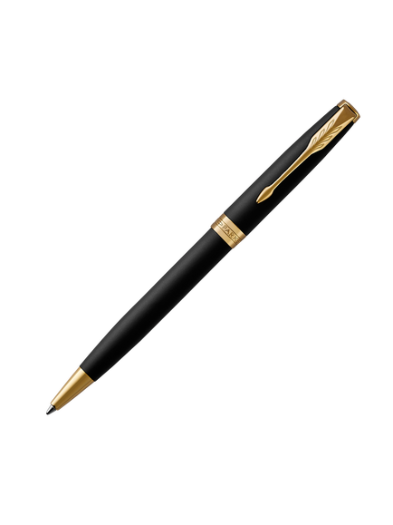 PARKER Sonnet Lacquer Ballpoint Pen, Black/Gold