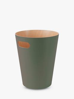 Umbra Woodrow Waste Paper Bin, Spruce