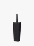 John Lewis Soft Touch Toilet Brush and Holder, Black