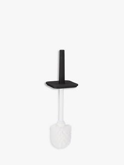 John Lewis Soft Touch Toilet Brush and Holder - view 2, Black