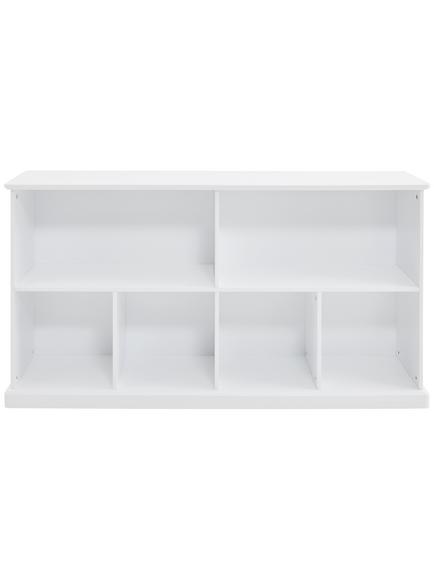 Great Little Trading Co Abbeville Long Shelf Unit, White, White