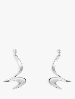 Georg Jensen Möbius Sterling Silver Drop Earrings, Silver, Silver