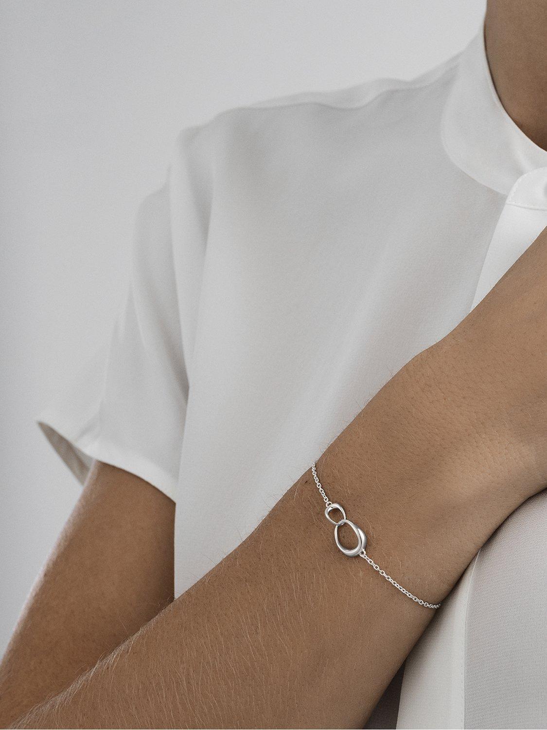Product image 3 of 5, which shows Georg Jensen Offspring Sterling Silver Charm Bracelet, Silver