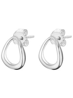 Georg Jensen Offspring Sterling Silver Post Earrings, Silver - view 2, Silver