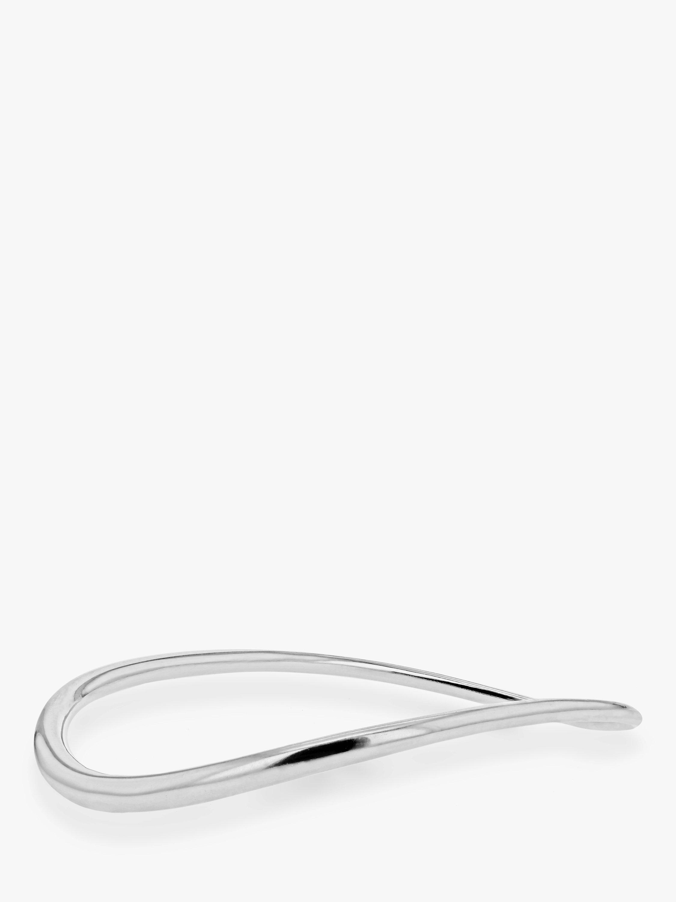Product image 3 of 5, which shows Georg Jensen Offspring Sterling Silver Bangle Bracelet, Silver