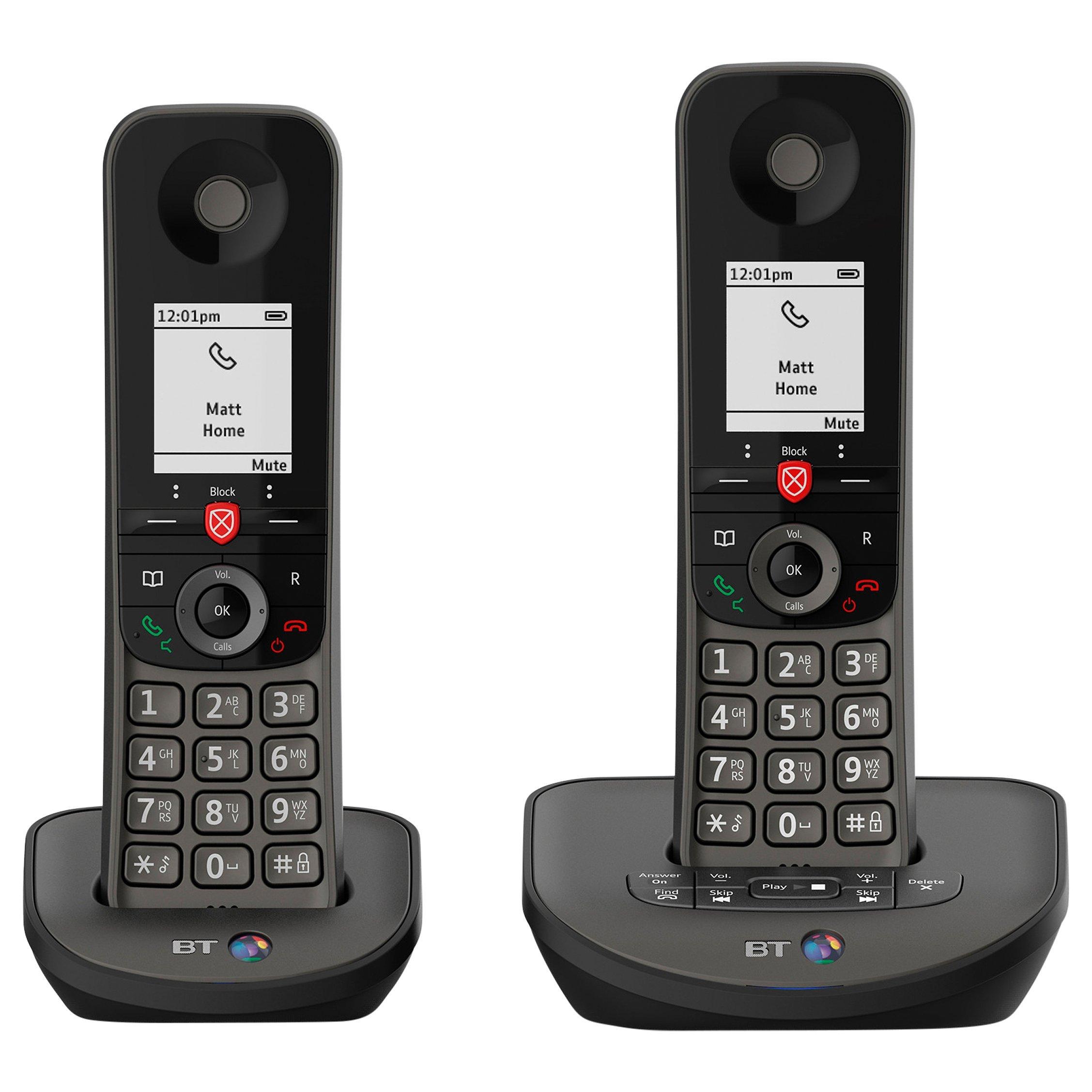 BT Advanced Phone Z Digital Cordless Phone with 100% Nuisance Call Blocking & Answering Machine, Twin DECT