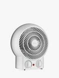 John Lewis Hot & Cool Mini Fan & Heater, White