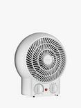 ANYDAY John Lewis & Partners Hot and Cool Mini Fan and Heater, White