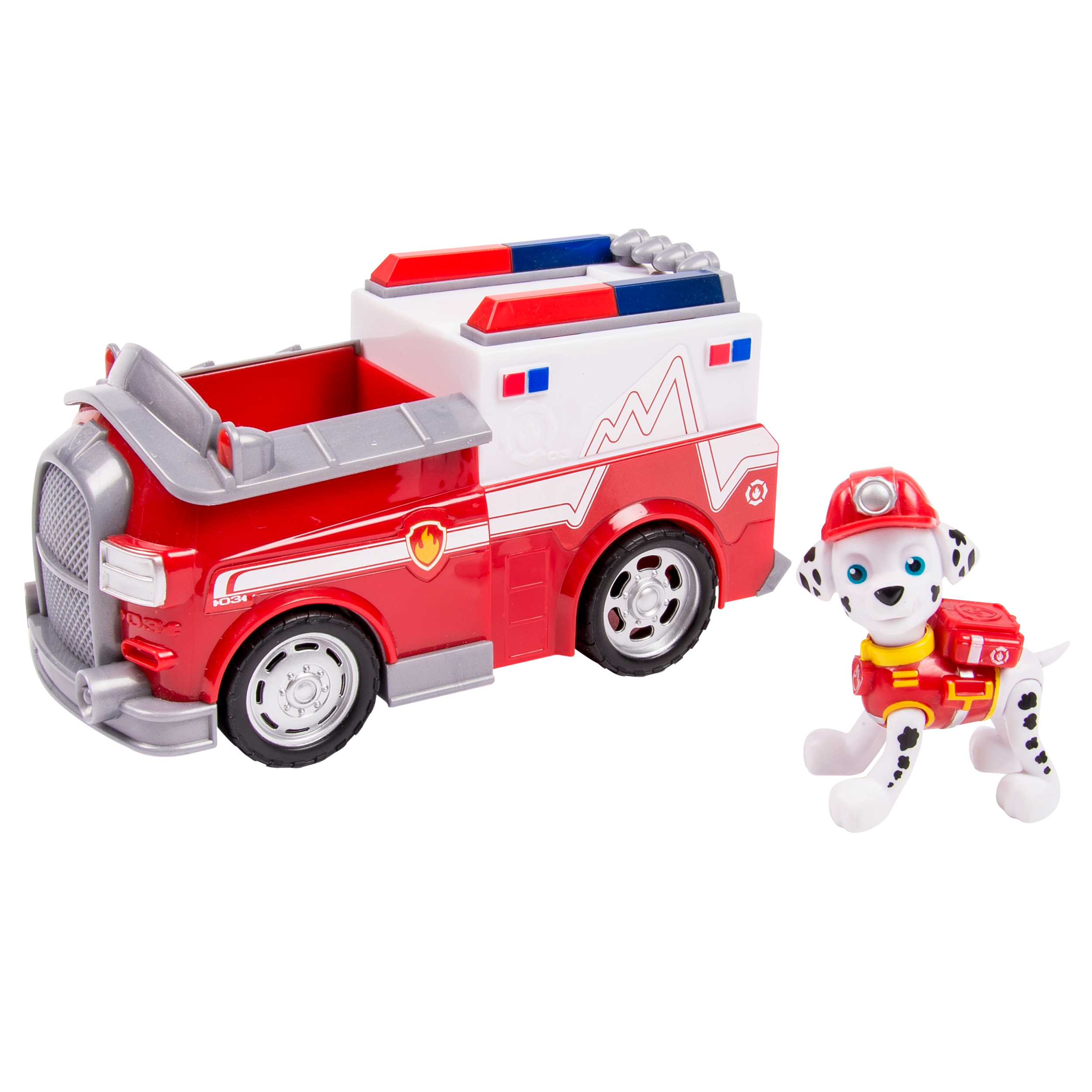 Paw Patrol Rescue Marshall and Ambulance vehicle