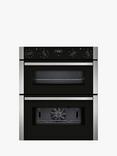 Neff N50 J1ACE2HN0B Built Under Electric Double Oven, Stainless Steel