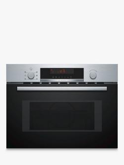 Bosch Series 4 CMA583MS0B Built-In Combination Microwave with Grill, Stainless Steel, Stainless Steel