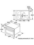 Bosch Series 4 CMA583MS0B Built-In Combination Microwave with Grill, Stainless Steel