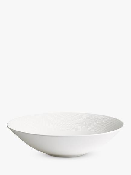 Wedgwood Gio Bone China Large Serving Bowl, 28cm, White, White