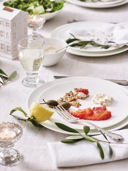 Wedgwood Gio Bone China Dinner Plate, 28cm, White - view 2, White