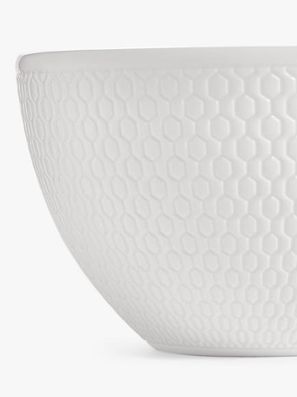 Wedgwood Gio Bone China Tea Cup & Saucer, 290ml, White - view 2, White