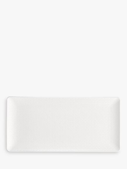 Wedgwood Gio Bone China Rectangular Serving Dish, 32cm, White - view 2, White