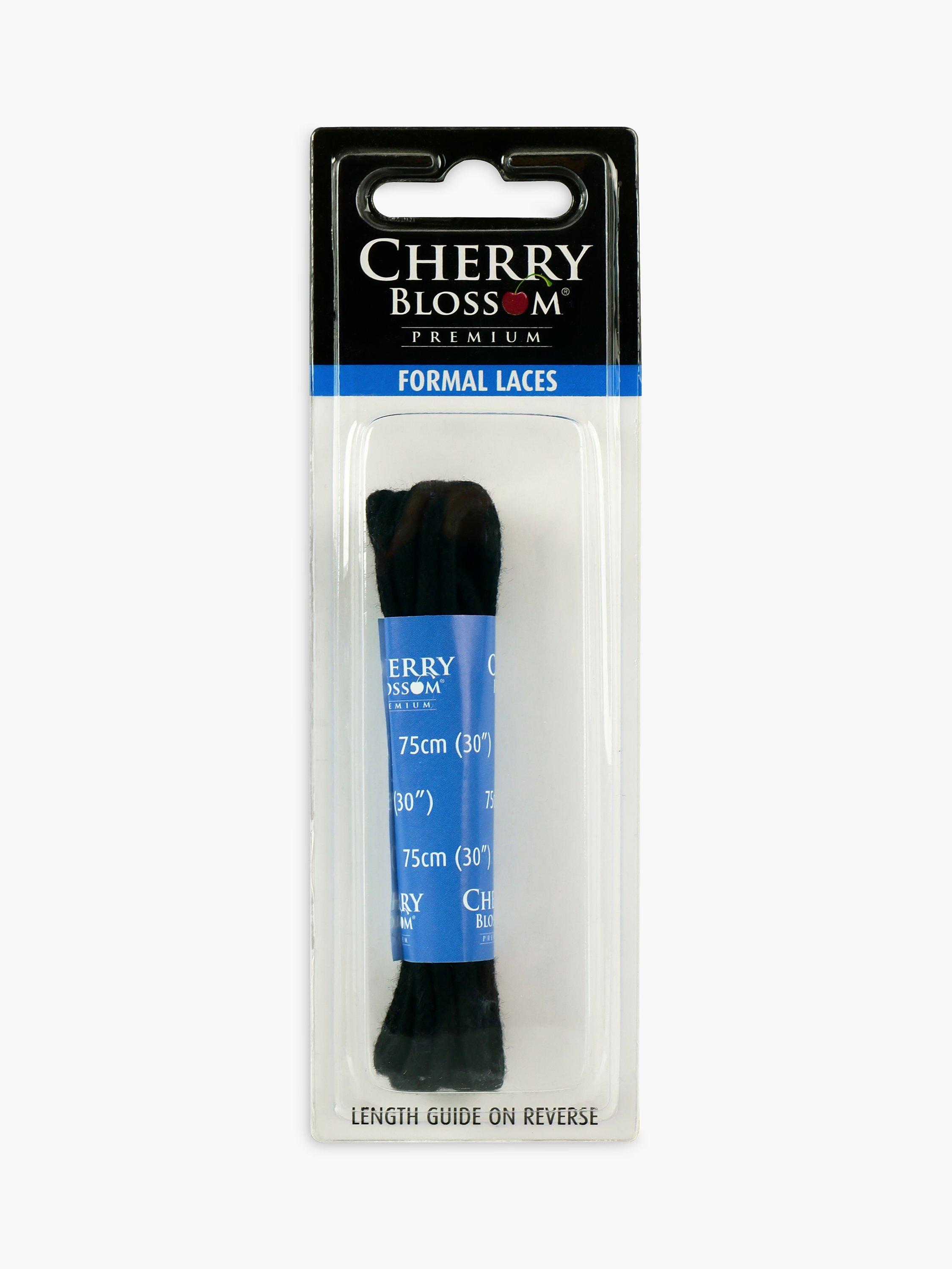Cherry Blossom 75cm Round Shoe Laces, Black