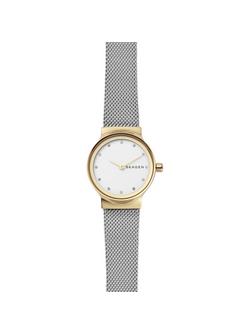 Skagen Women's Freja Bracelet Strap Watch, Silver/White Skw2666