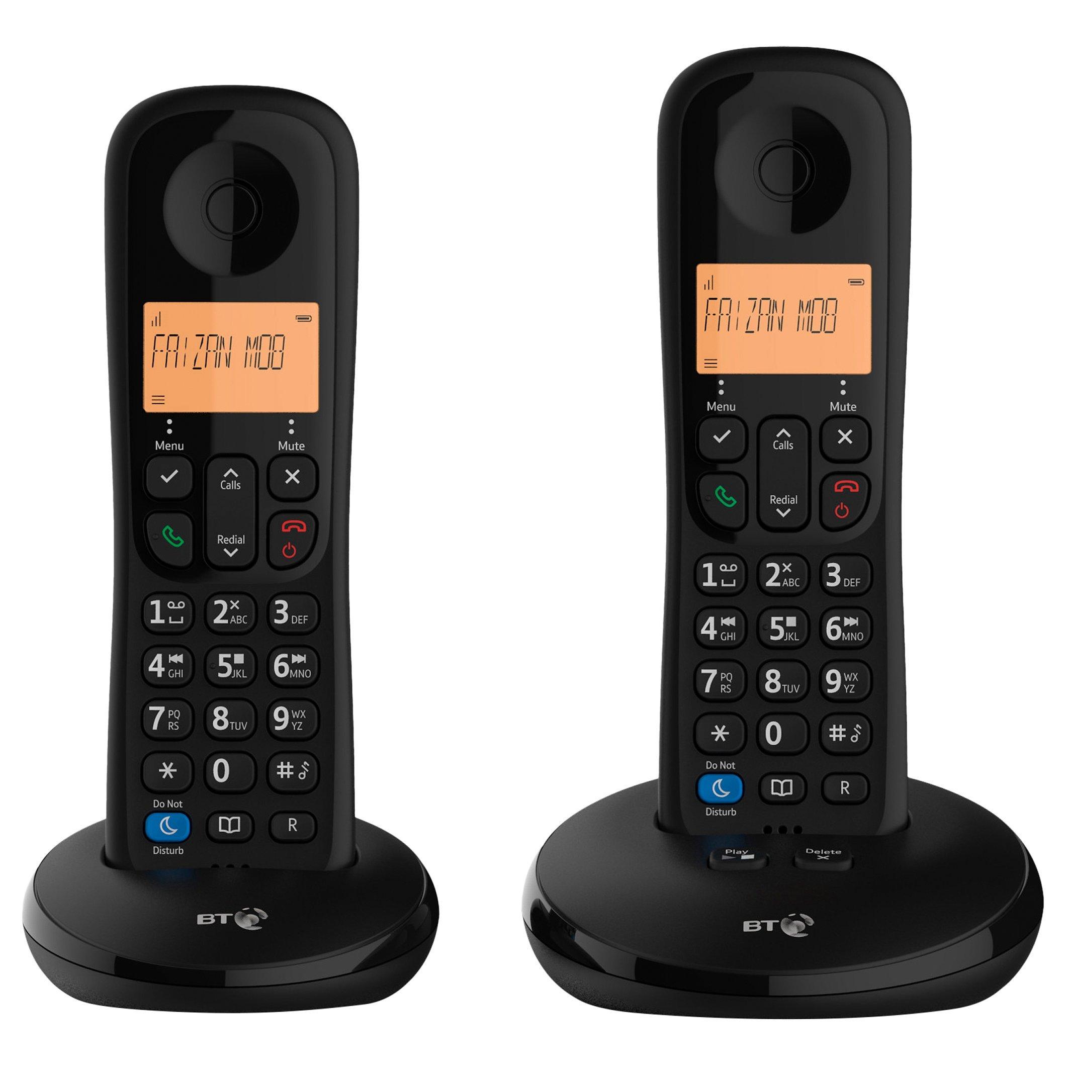 BT Everyday Phone Digital Cordless Phone with Nuisance Call Blocking & Answering Machine, Twin DECT