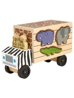 Melissa & Doug Safari Shape Sort Truck, 
