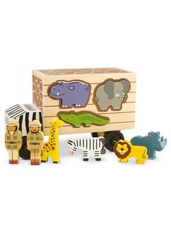 Melissa & Doug Safari Shape Sort Truck - view 2, 