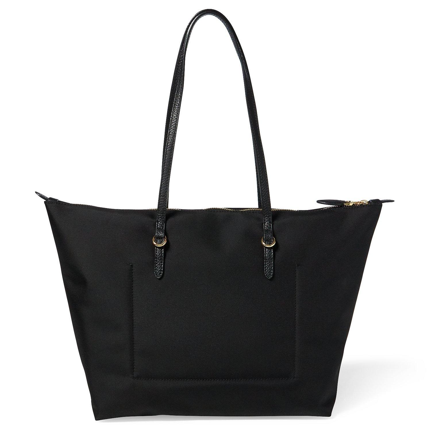 Lauren Ralph Lauren Nylon Oxford Tote Bag Black