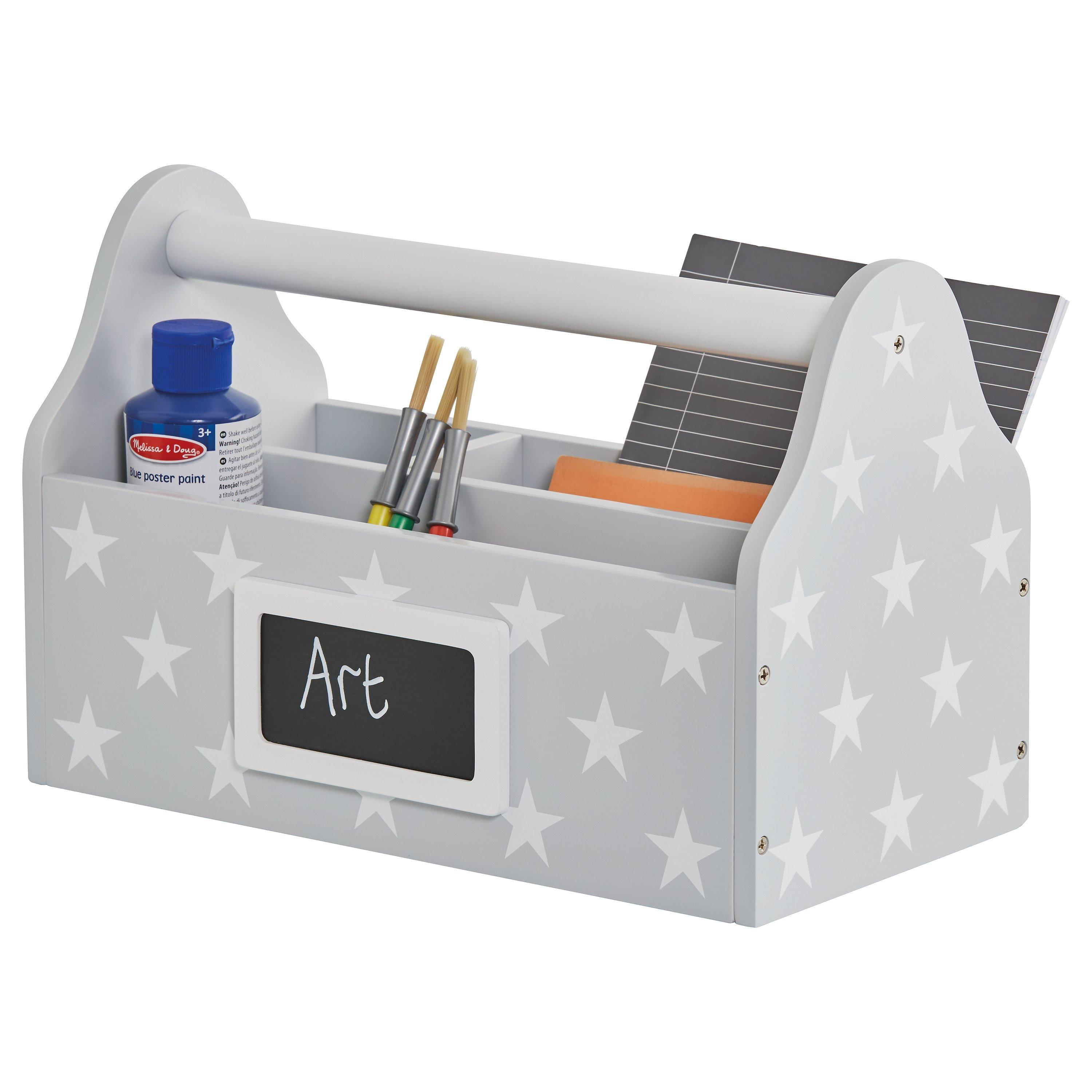 Great Little Trading Co Star Carry Caddy, Grey/White