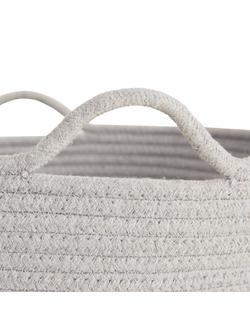 Great Little Trading Co Rope Storage Basket - view 2, Grey