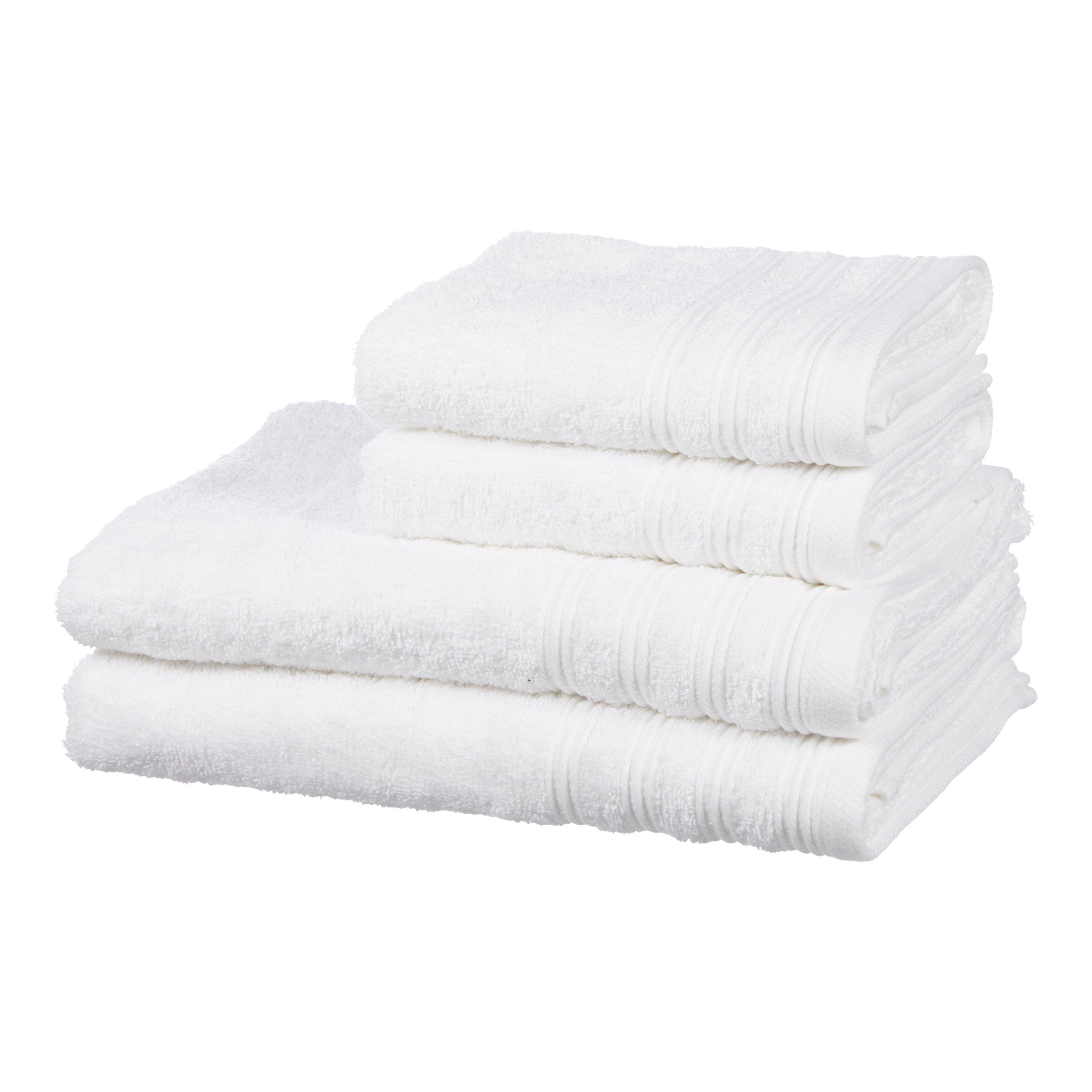 John Lewis & Partners 4 Piece Towel Bale, White