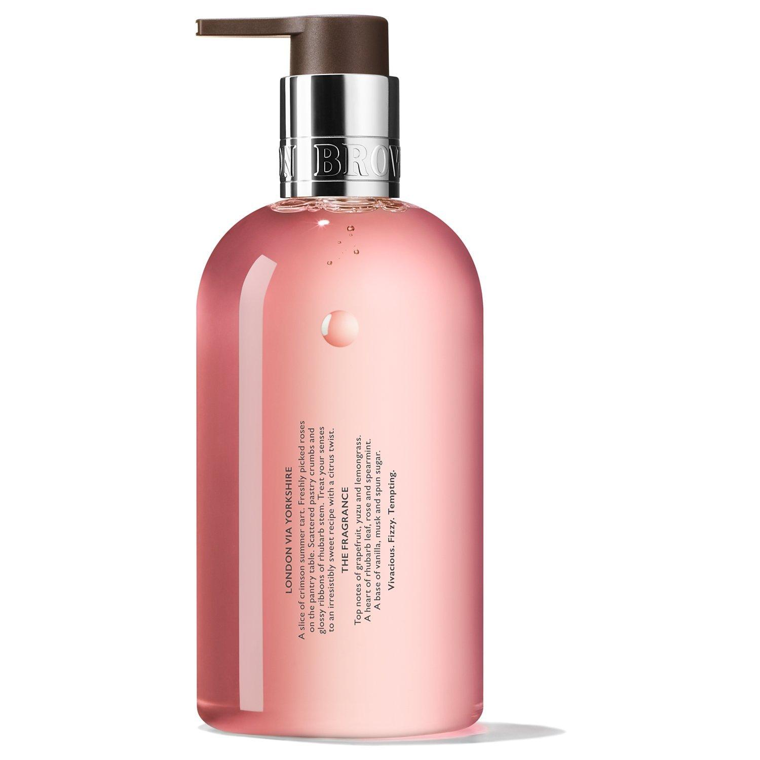 Product image 3 of 5, which shows Molton Brown Delicious Rhubarb & Rose Fine Liquid Hand Wash, 300ml